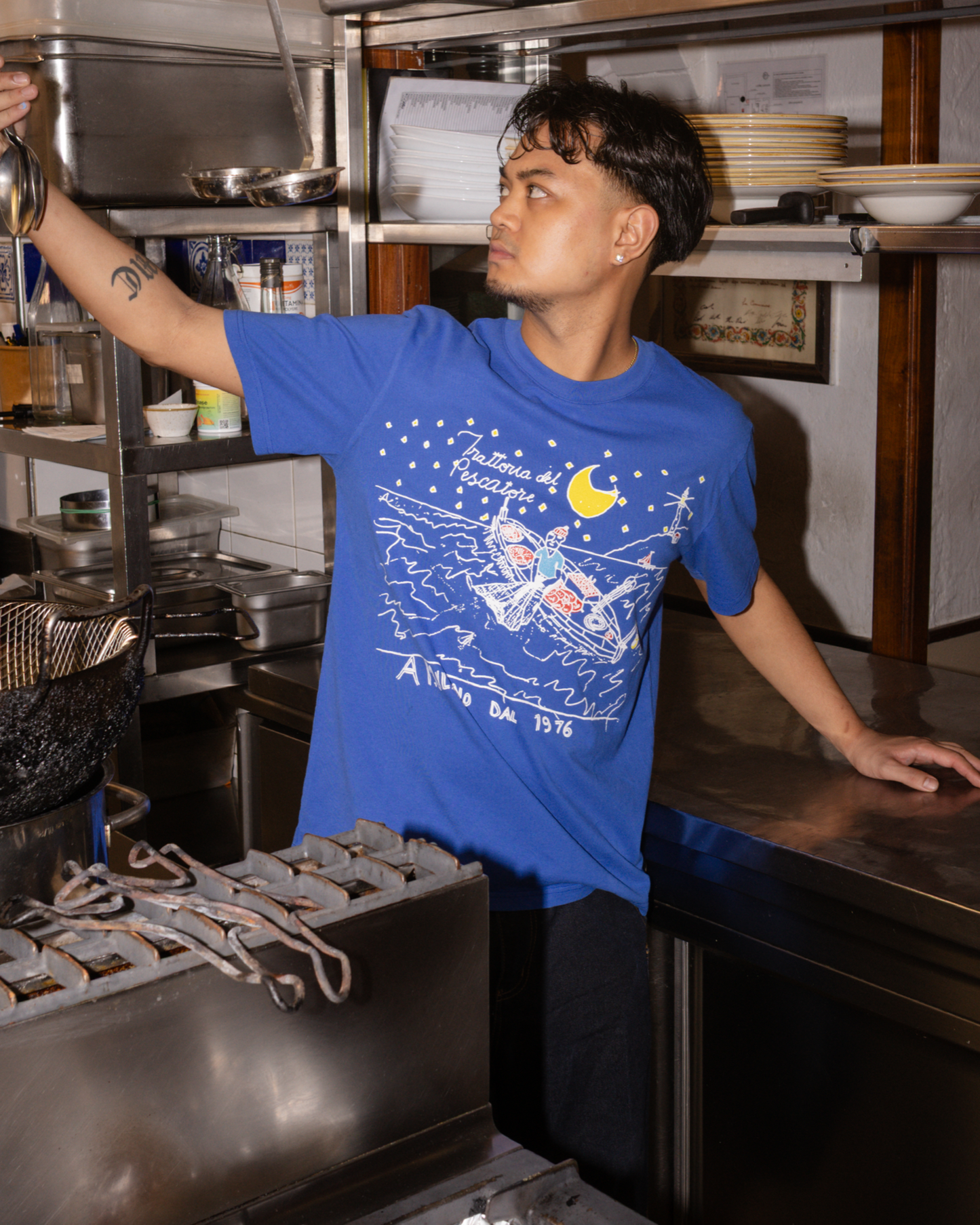 Painting Tee - Blue Klein